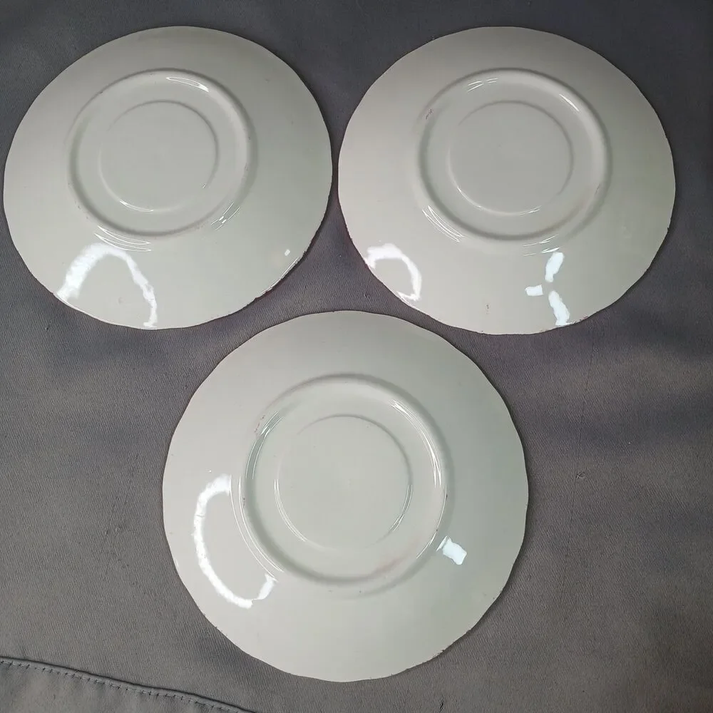 4 Blue Ridge Southern Pottery 3 Cups and Saucer Sets Vintage Crab Apple